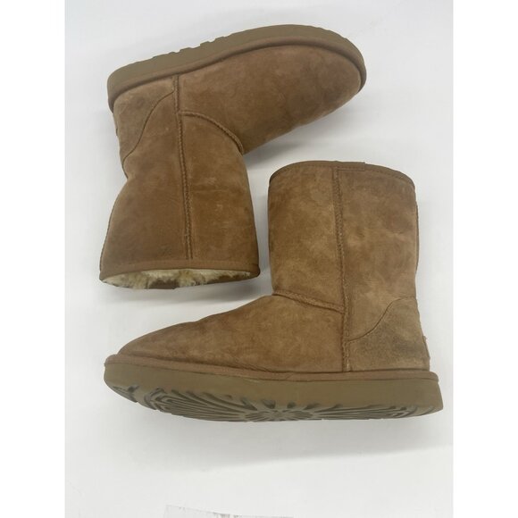 UGG Women's Classic Short Sand Slip On Boots Size 9 Casual Comfy Beige - Picture 3 of 8